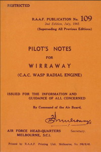 CAC Wirraway Pilot's Notes RAAF Publication No. 109